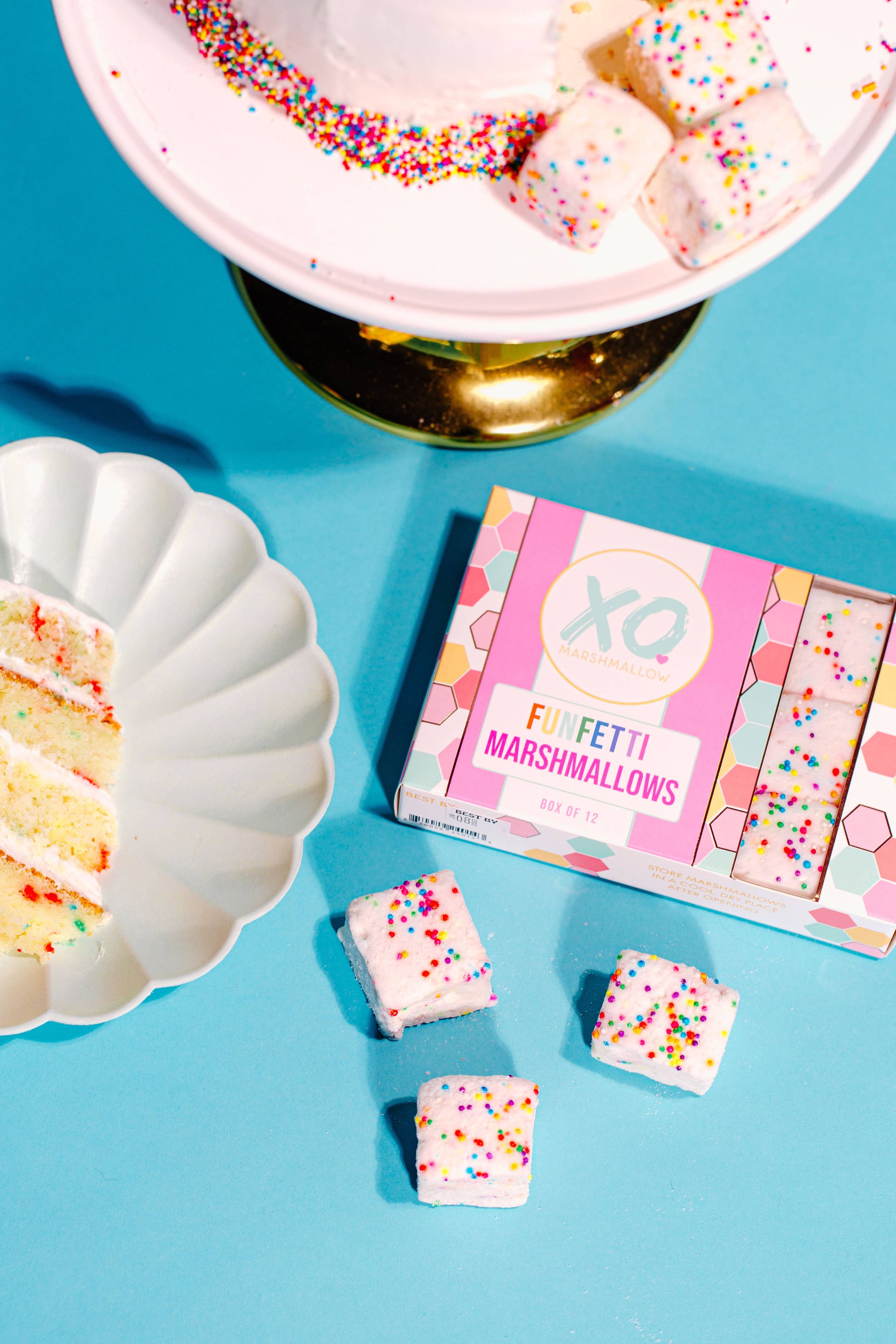 Guimauves Funfetti sans gluten, sans arachides, sans colorants