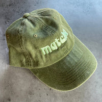 Casquette baseball matcha "Dad Hat" chef foodie pour restaurant