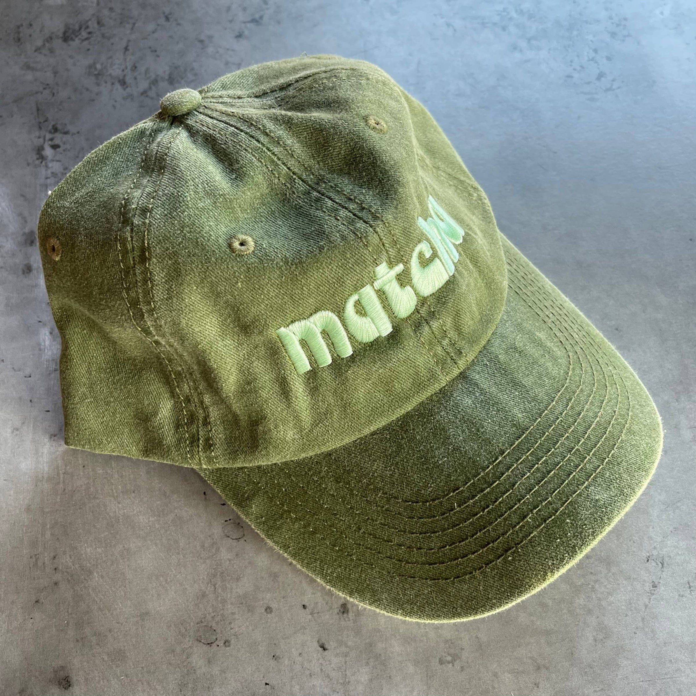 Casquette baseball matcha "Dad Hat" chef foodie pour restaurant