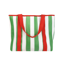 Sac cabas olive en plastique recyclé