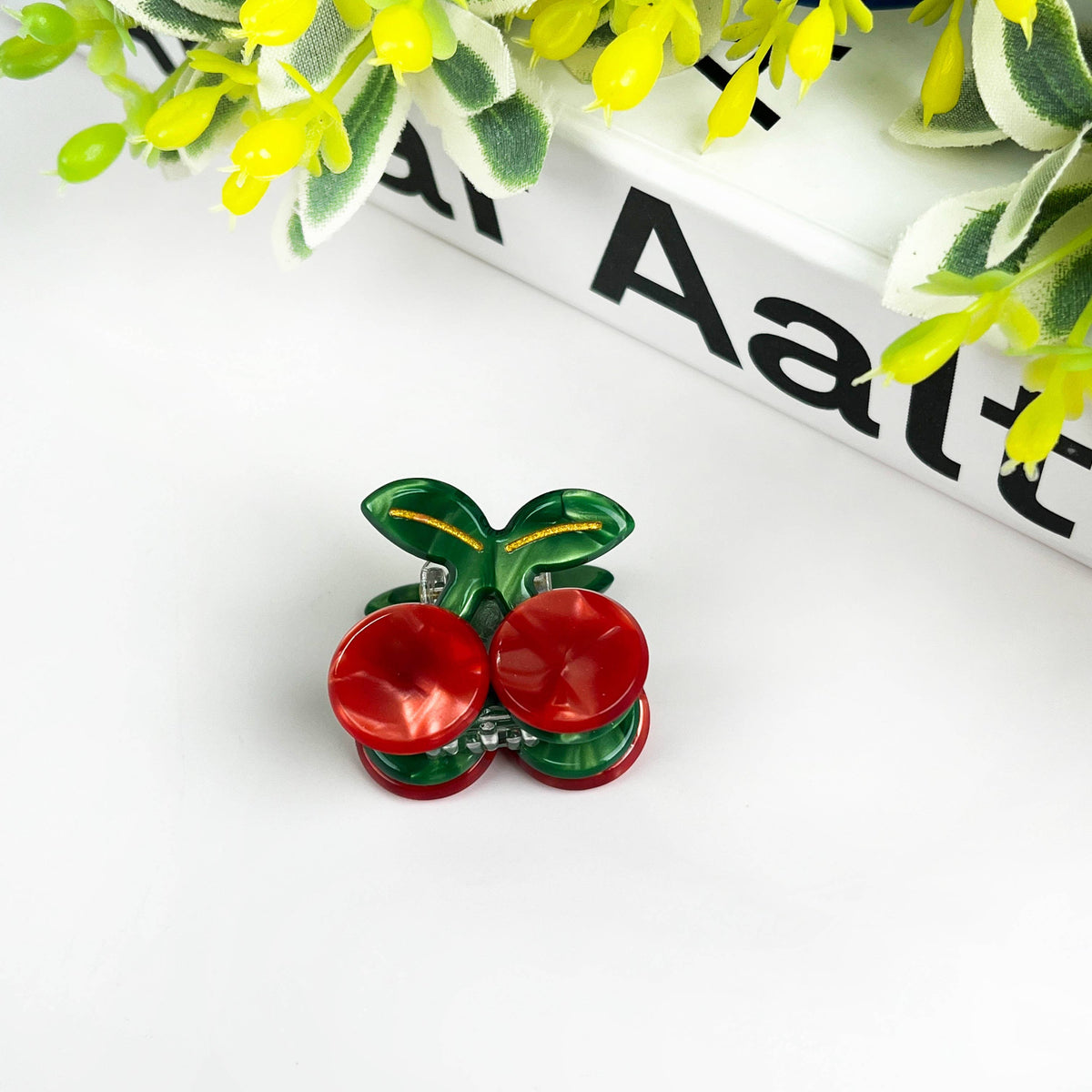 Lot de 2 pinces à cheveux mini cerises