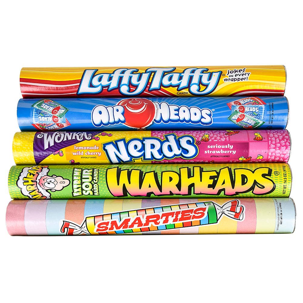 ASSORTIMENT DE BONBONS SUPER BANK TUBE 6 PIÈCES LLB pour enfants