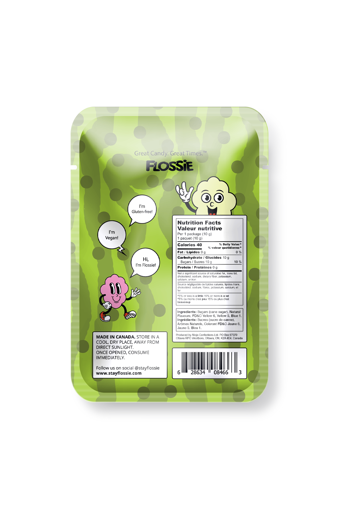 Barbe à papa au cornichon à l'aneth