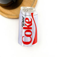 Pince à cheveux en forme de bouteille de Coca Light, accessoire amusant en acétate.: Coca