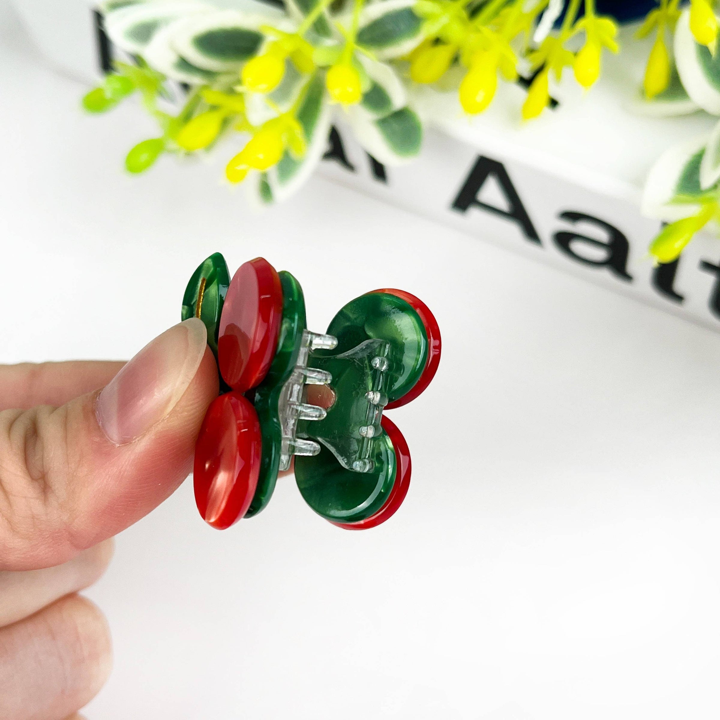Lot de 2 pinces à cheveux mini cerises