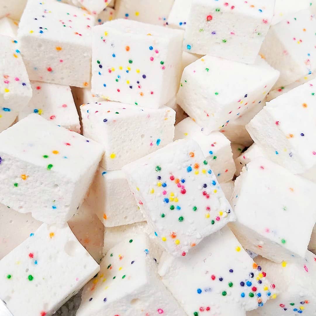 Guimauves Funfetti sans gluten, sans arachides, sans colorants