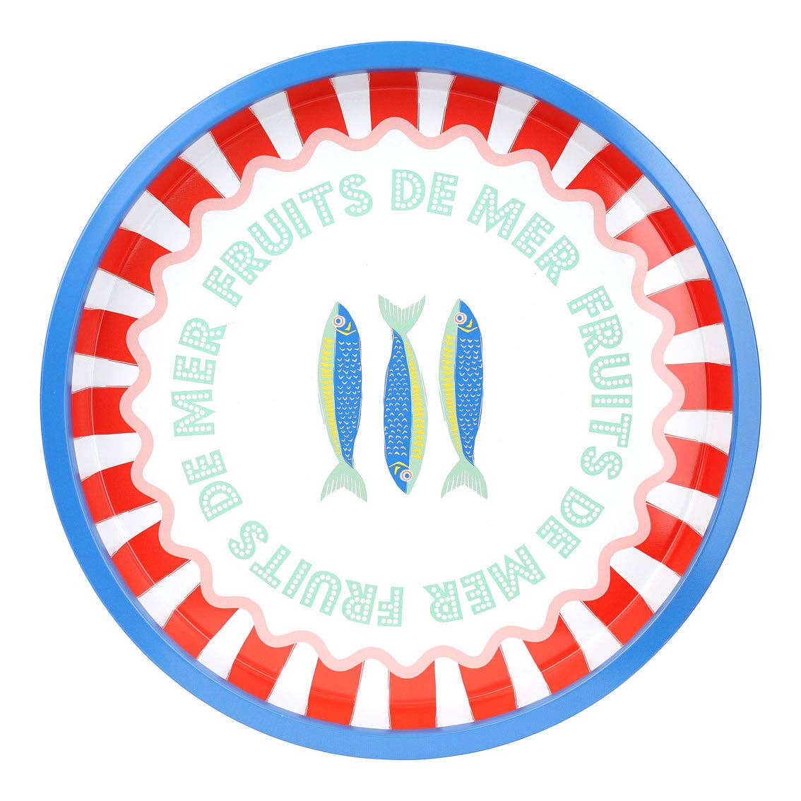 Plateau en étain - Sardines (30 cm)