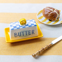 Beurrier à carreaux bleus | Cadeaux de cuisine |