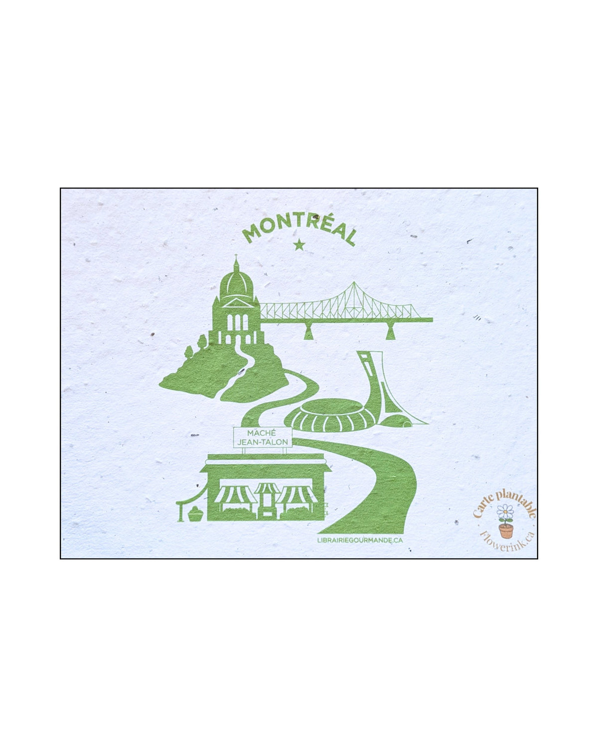 Carte postale "Montréal Flowerink" à planter LG