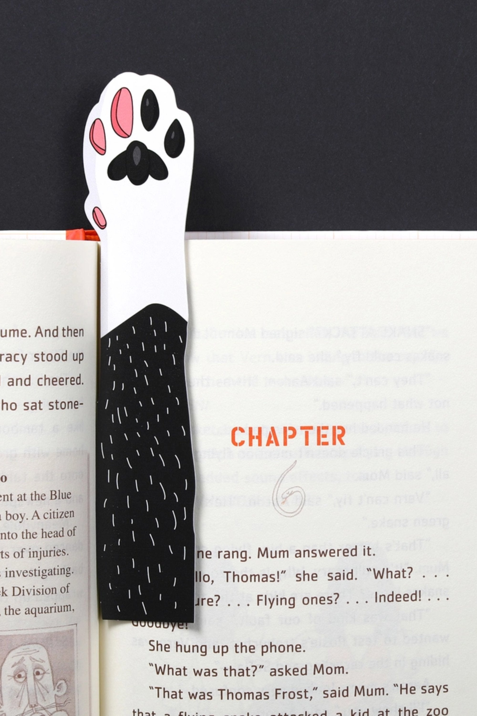 Marque-page Patte de Chat Tuxedo