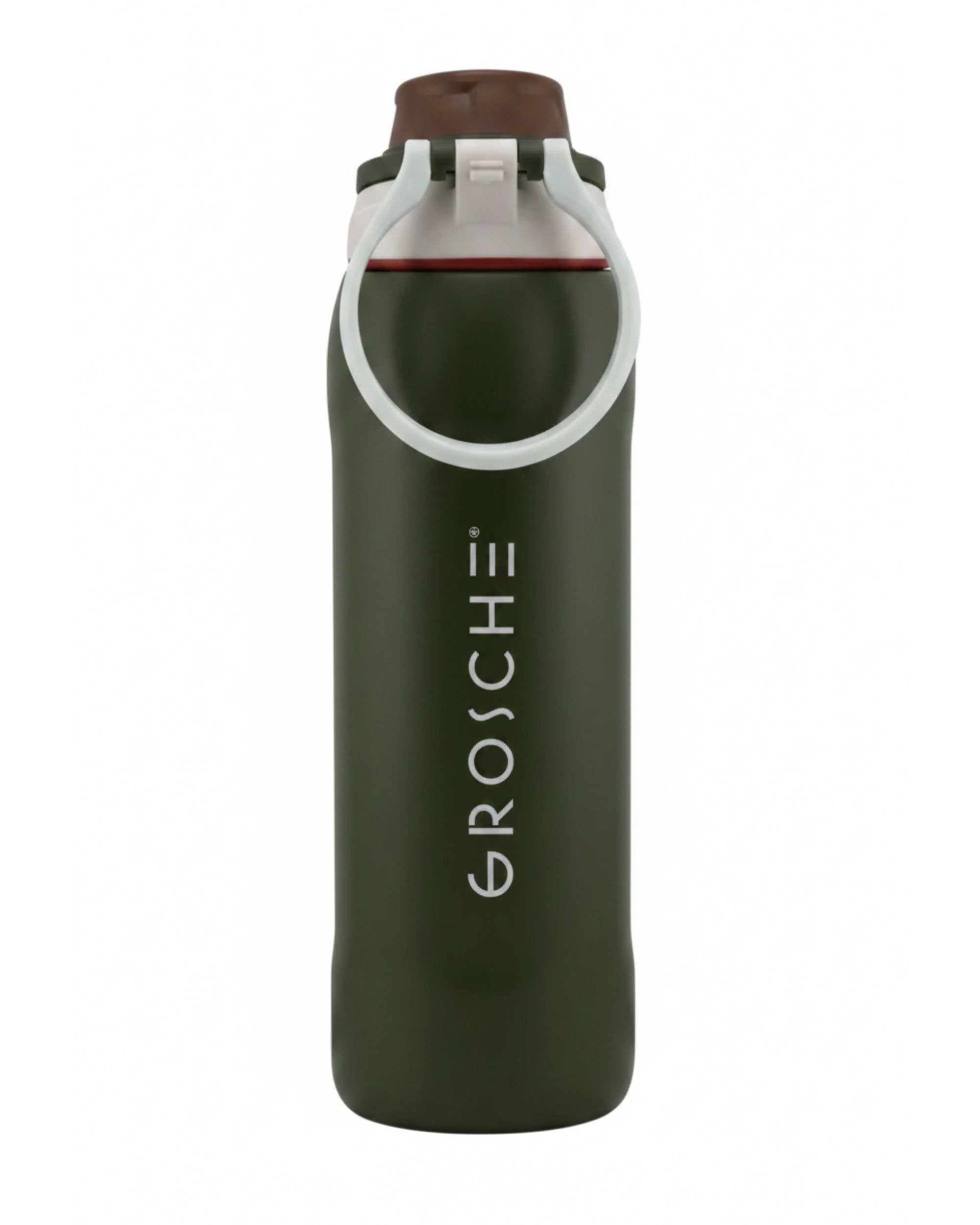 Bouteille d'eau isotherme KAMLOOPS avec couvercle à goulot, 24 oz - Vert