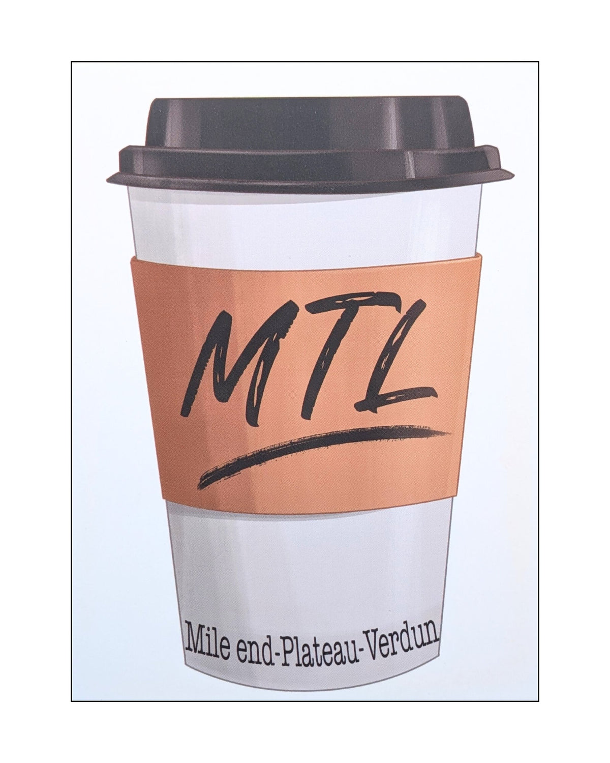 Carte postale ''MTL coffee cup'' LG