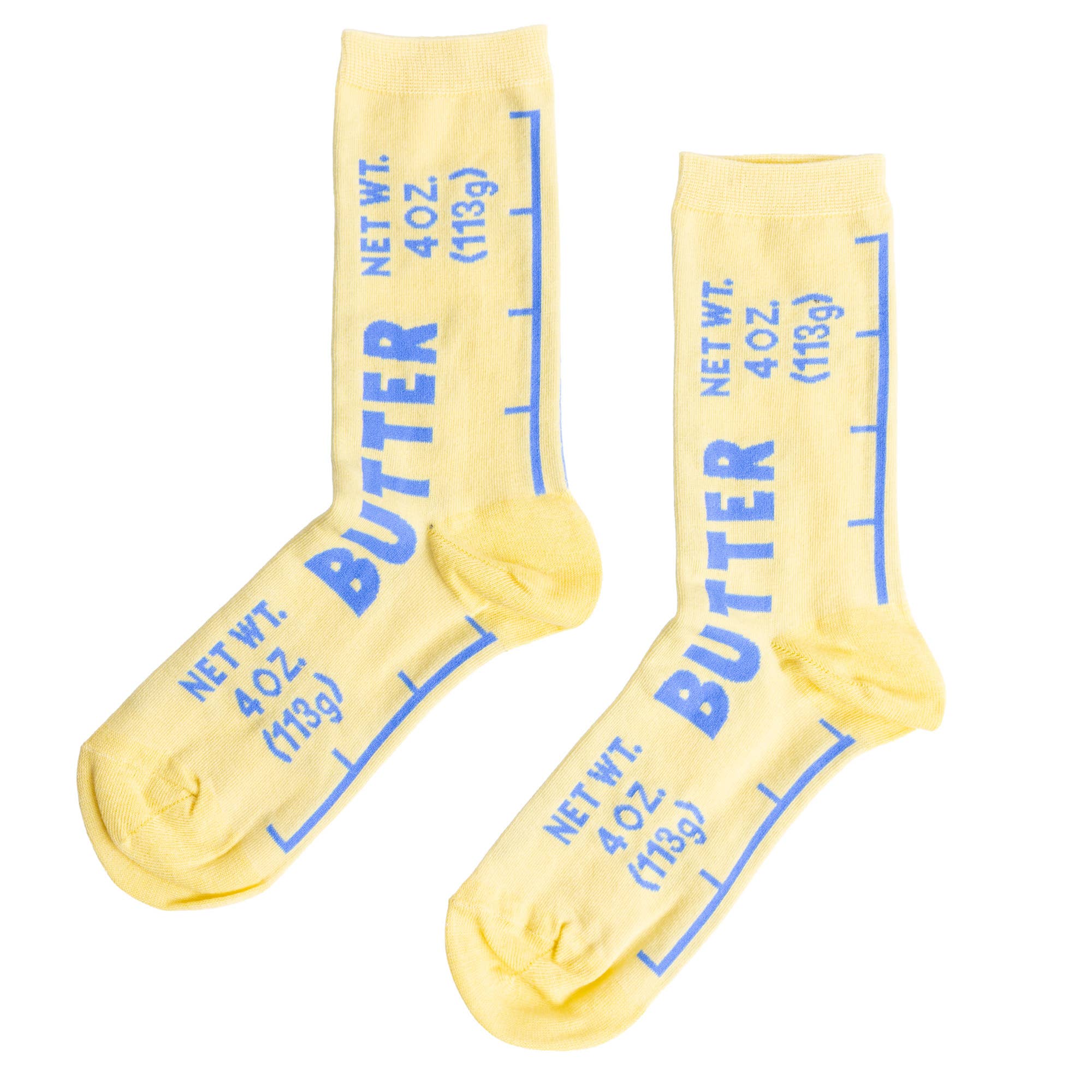 Chaussettes montantes Beurre | Cadeau pour gourmet et chef | Taille S
