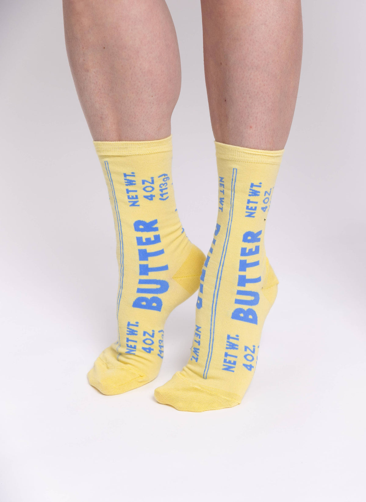 Chaussettes montantes Beurre | Cadeau pour gourmet et chef | Taille S