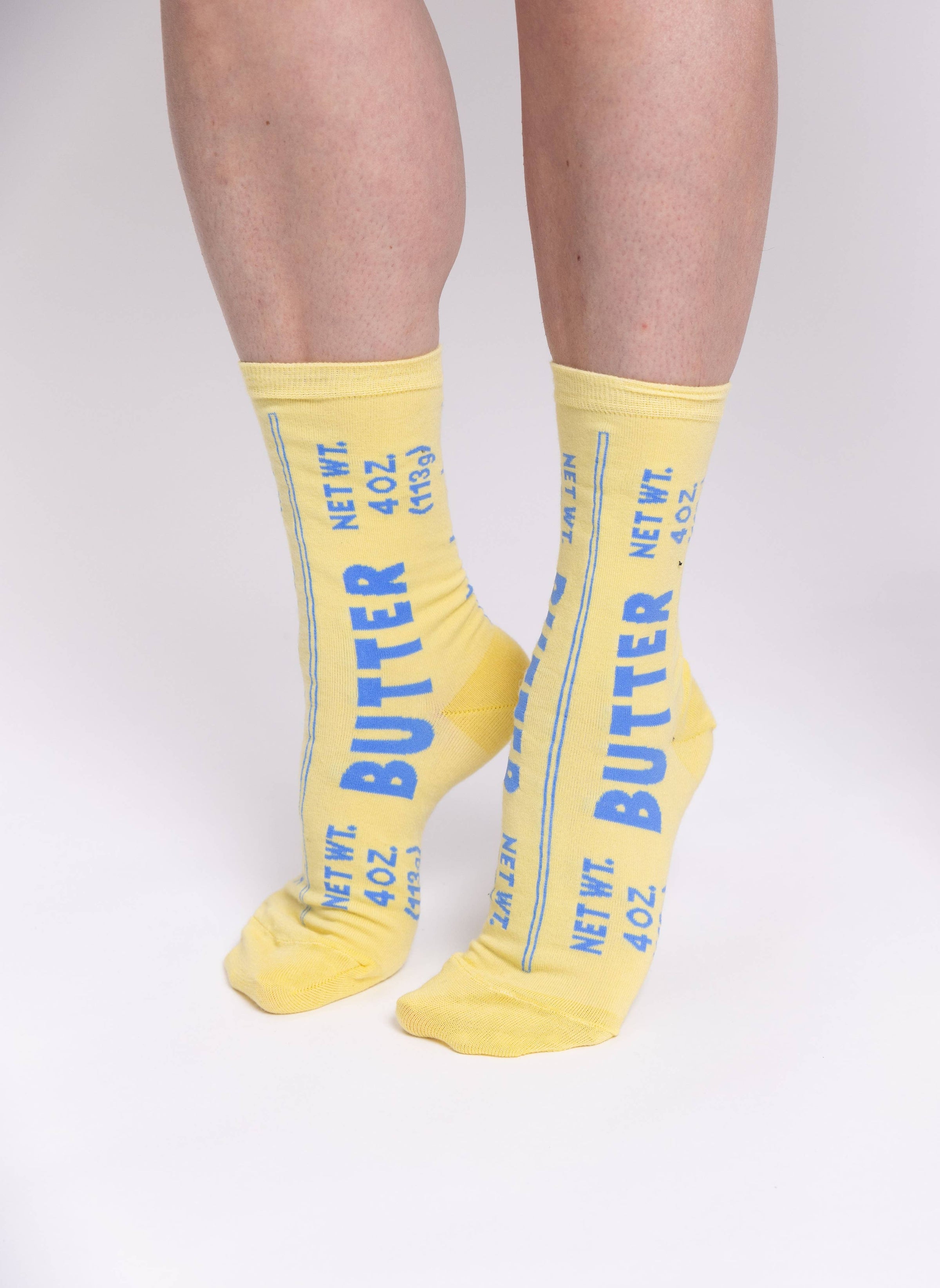Chaussettes montantes Beurre | Cadeau pour gourmet et chef | Taille S