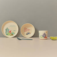 Ensemble de vaisselle illustrée pour enfants - Mers