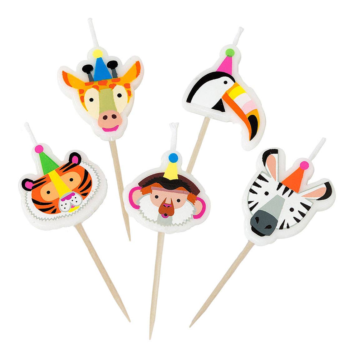 Bougies d'anniversaire en forme d'animaux | Bougies pour gâteau |