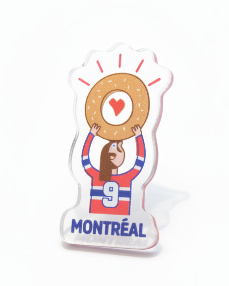 Épingle acrylique ''Hockey Bagel'' LG