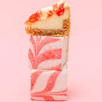 Guimauves cheesecake à la fraise / Sans gluten / Confiserie