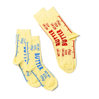 Chaussettes montantes Beurre | Cadeau pour gourmet et chef | Taille S