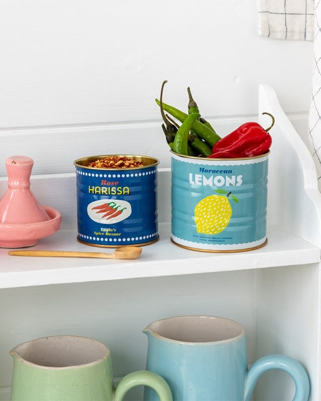 Mini boîtes de rangement (lot de 2) - Citrons et harissa
