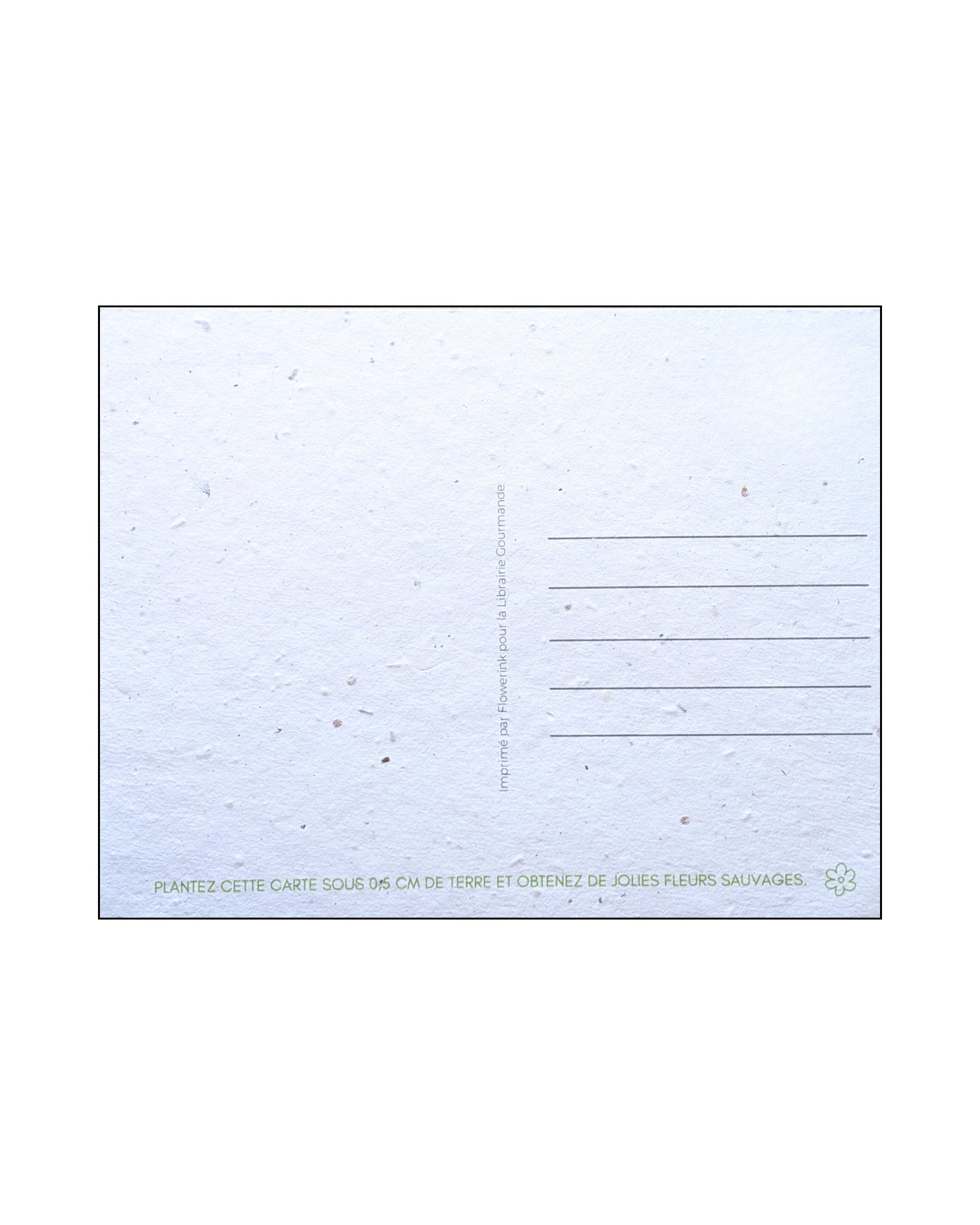 Carte postale "Montréal Flowerink" à planter LG