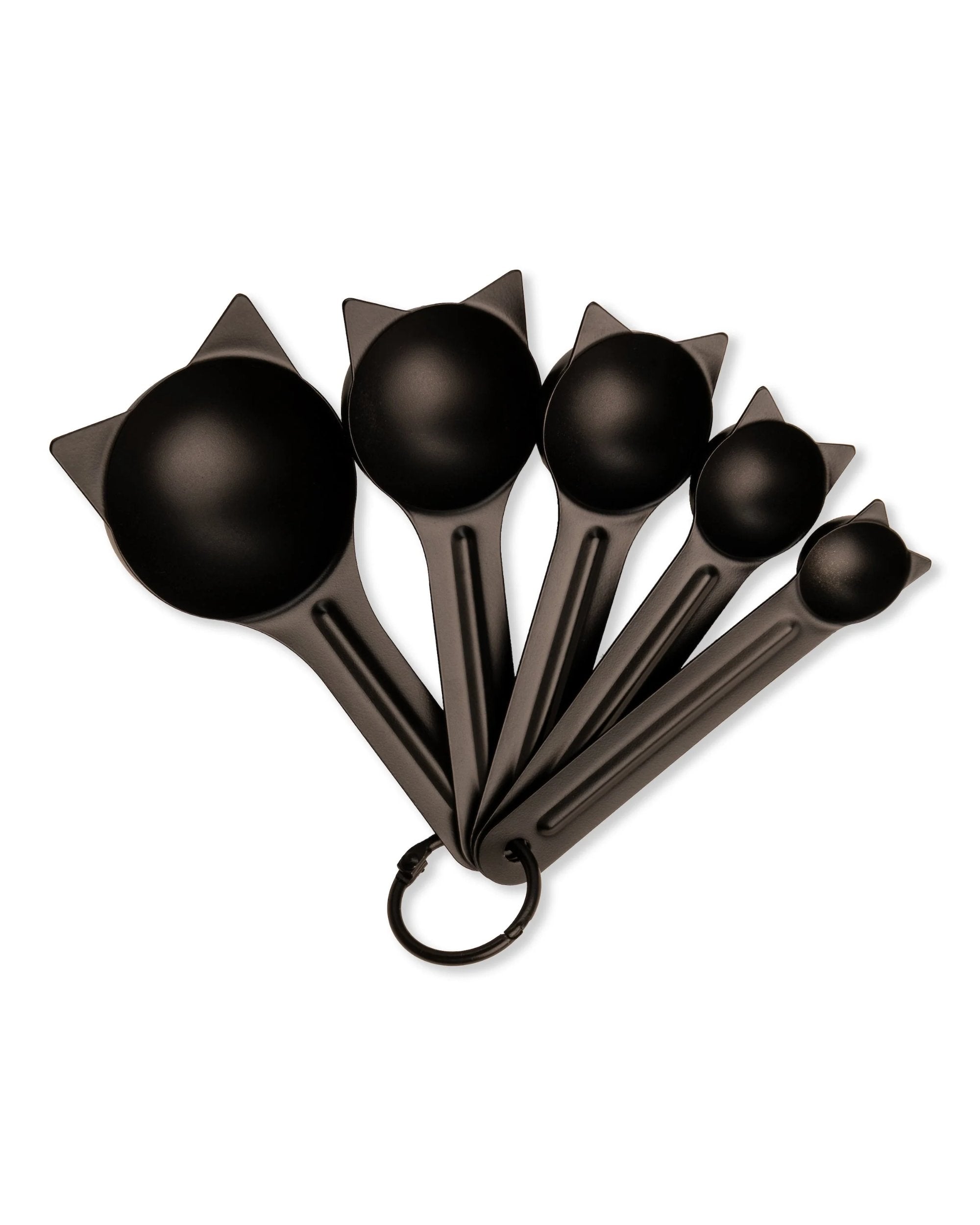 Cuillères à mesurer noires - Chat