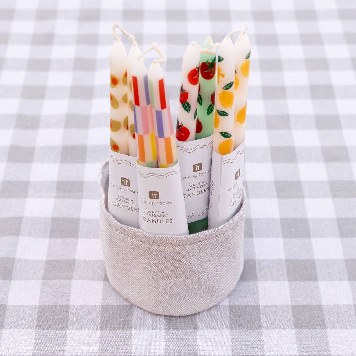 Bougies effilées olive pour dîner - lot de 2 | Cadeaux d'été |