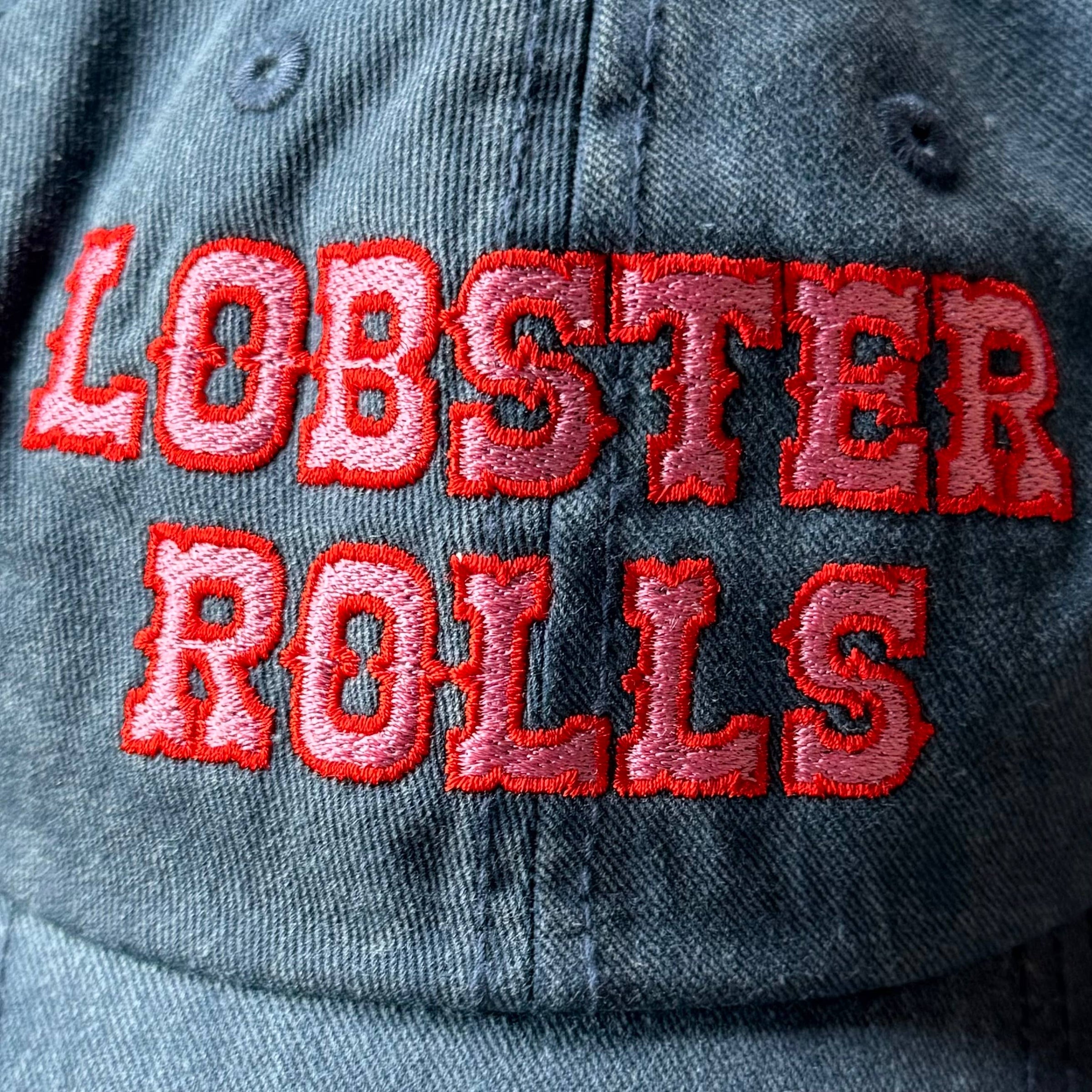 Casquette de baseball à rouleaux de homard Chapeau de papa nautique gourmand côtier