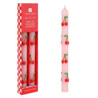 Bougies de table Cerise - lot de 2 | Décoration d'été pour la maison |