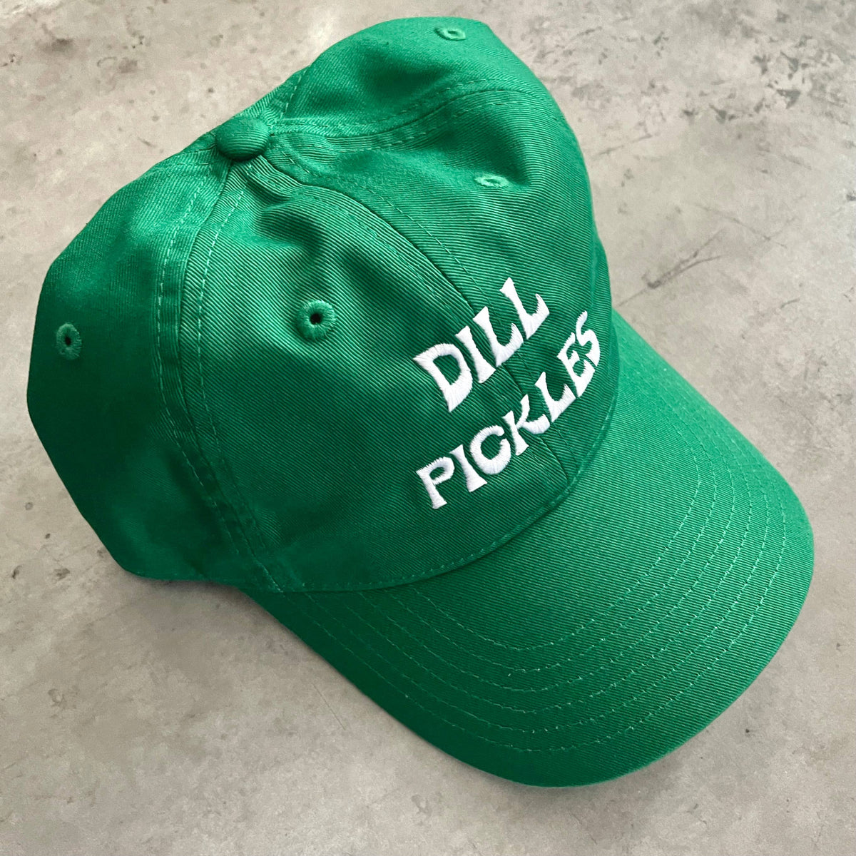 Casquette de baseball cornichons à l'aneth chapeau bio papa cadeaux vert gourmand