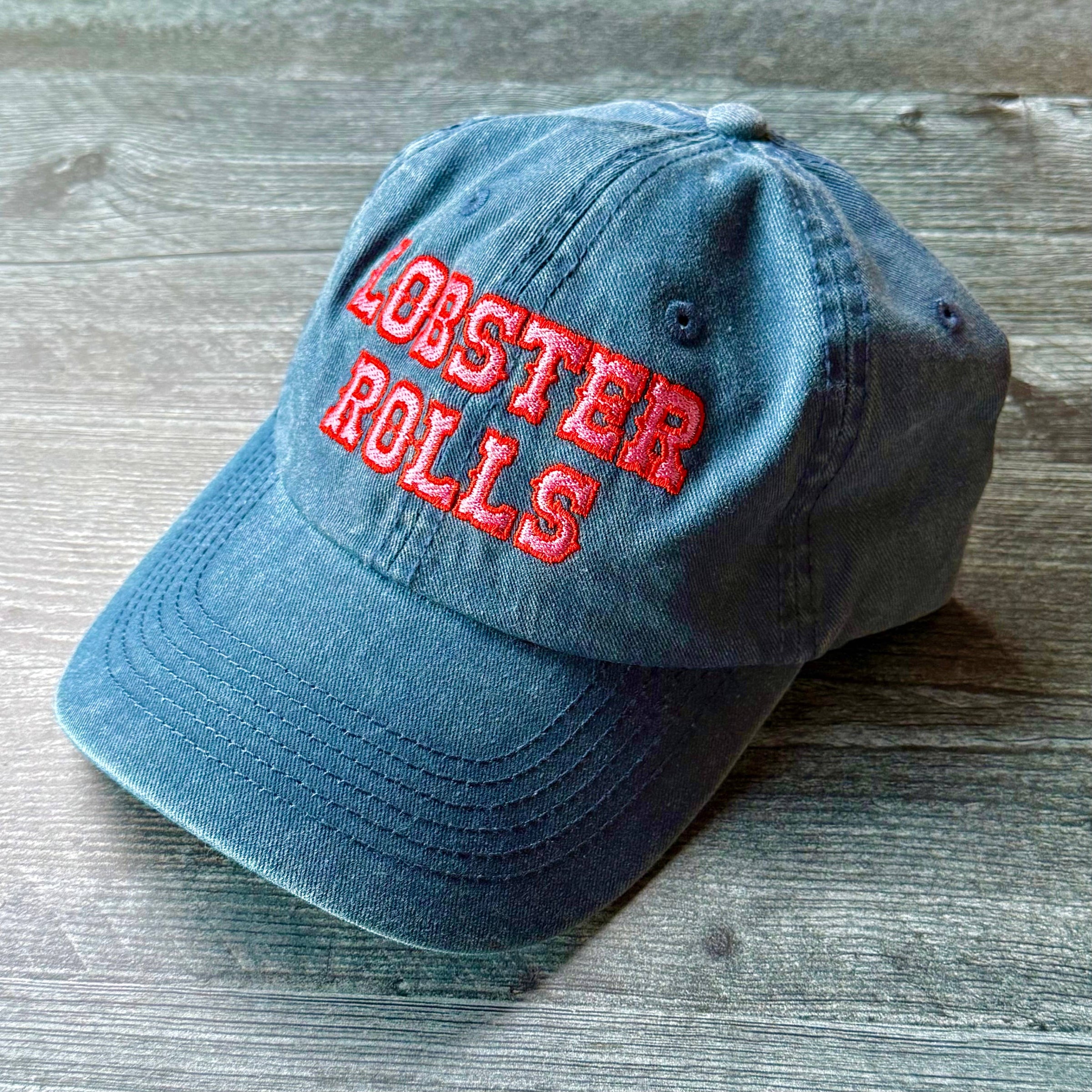 Casquette de baseball à rouleaux de homard Chapeau de papa nautique gourmand côtier