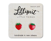 Boucles d’oreilles Fraise // Boucles d’oreilles Festival d’été