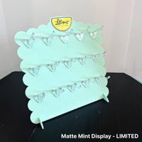 Présentoir à boucles d’oreilles en acrylique: Matte Mint - Limited
