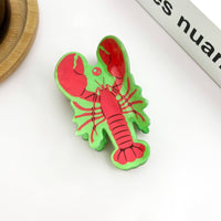 Pince à cheveux homard rouge, accessoires pour cheveux Océan: Rose