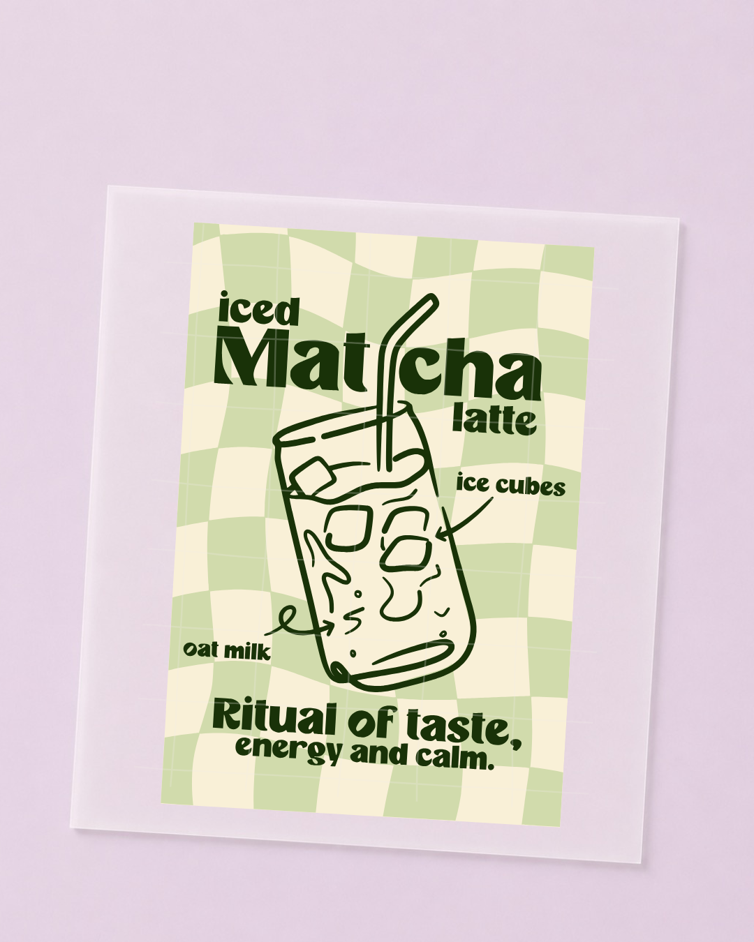 Transfert thermocollant Matcha Mood - à repasser