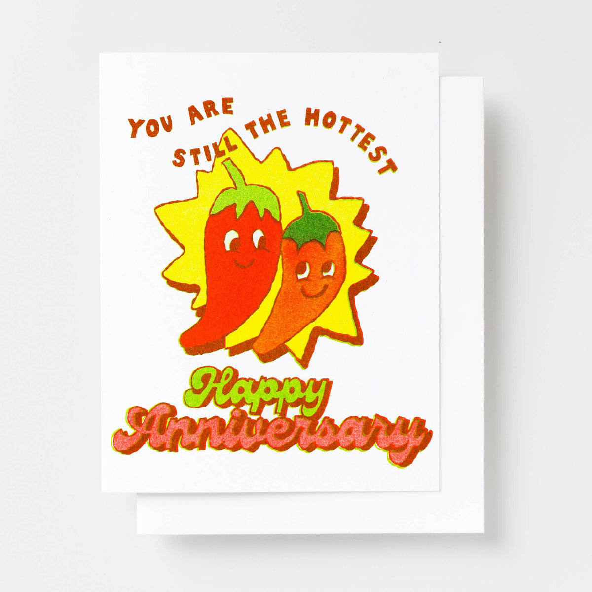Toujours la carte d'anniversaire la plus tendance | Carte d'amour en risographie