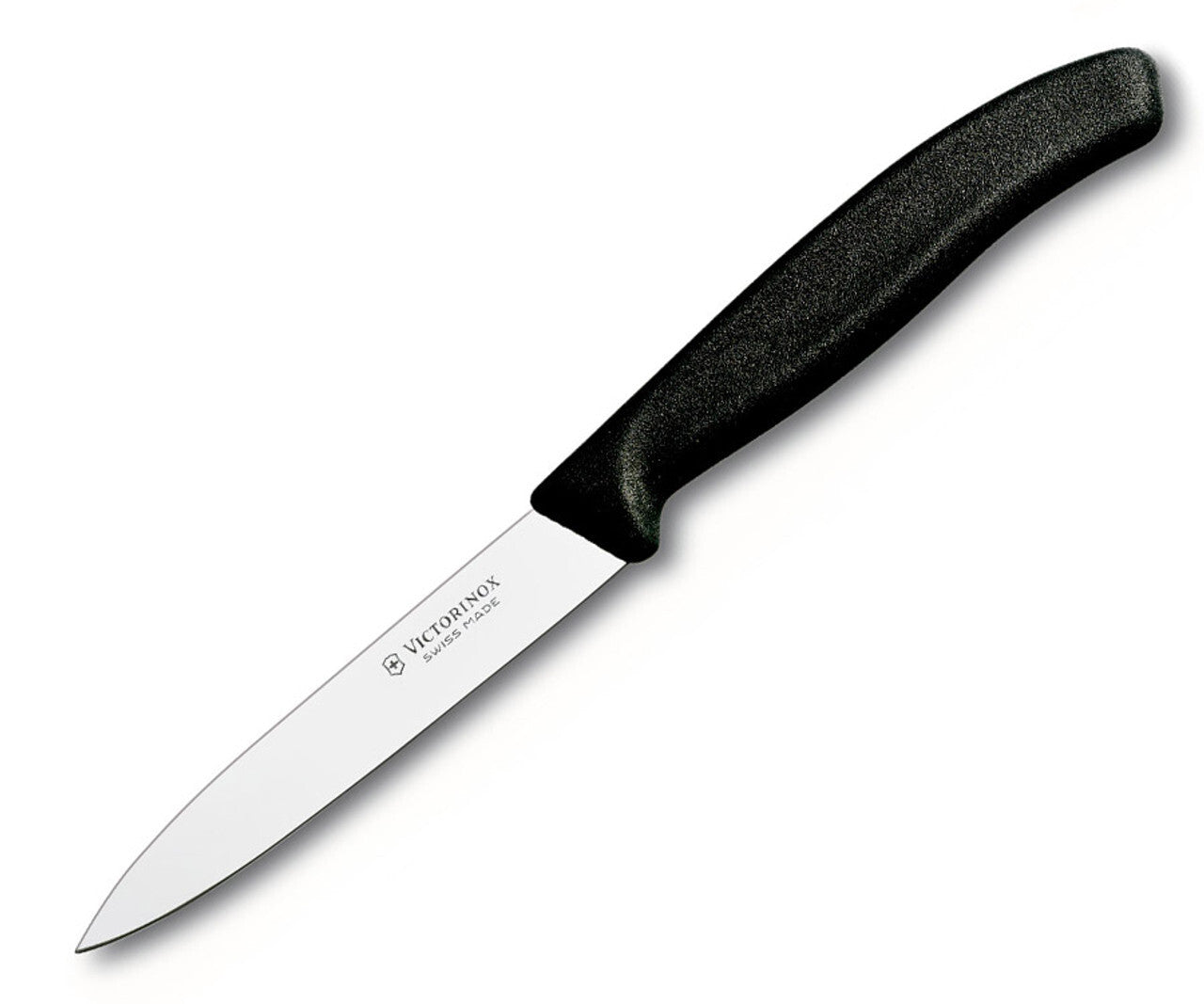 Couteau noir - lame droite - 10 cm - Swiss Classic 4 - Victorinox