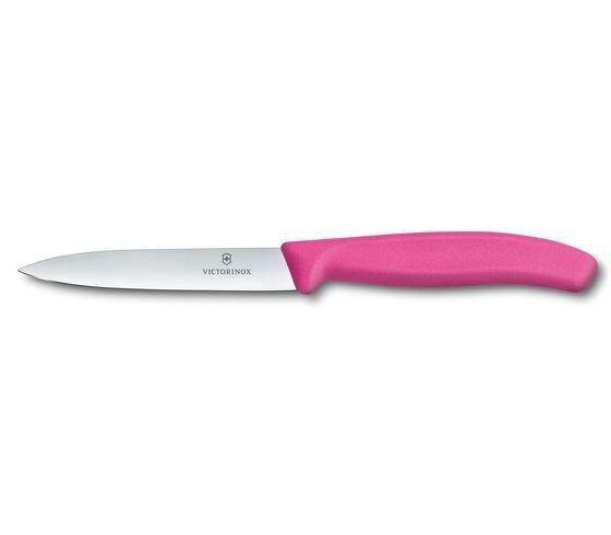 Couteau 10cm lame droite - Rose