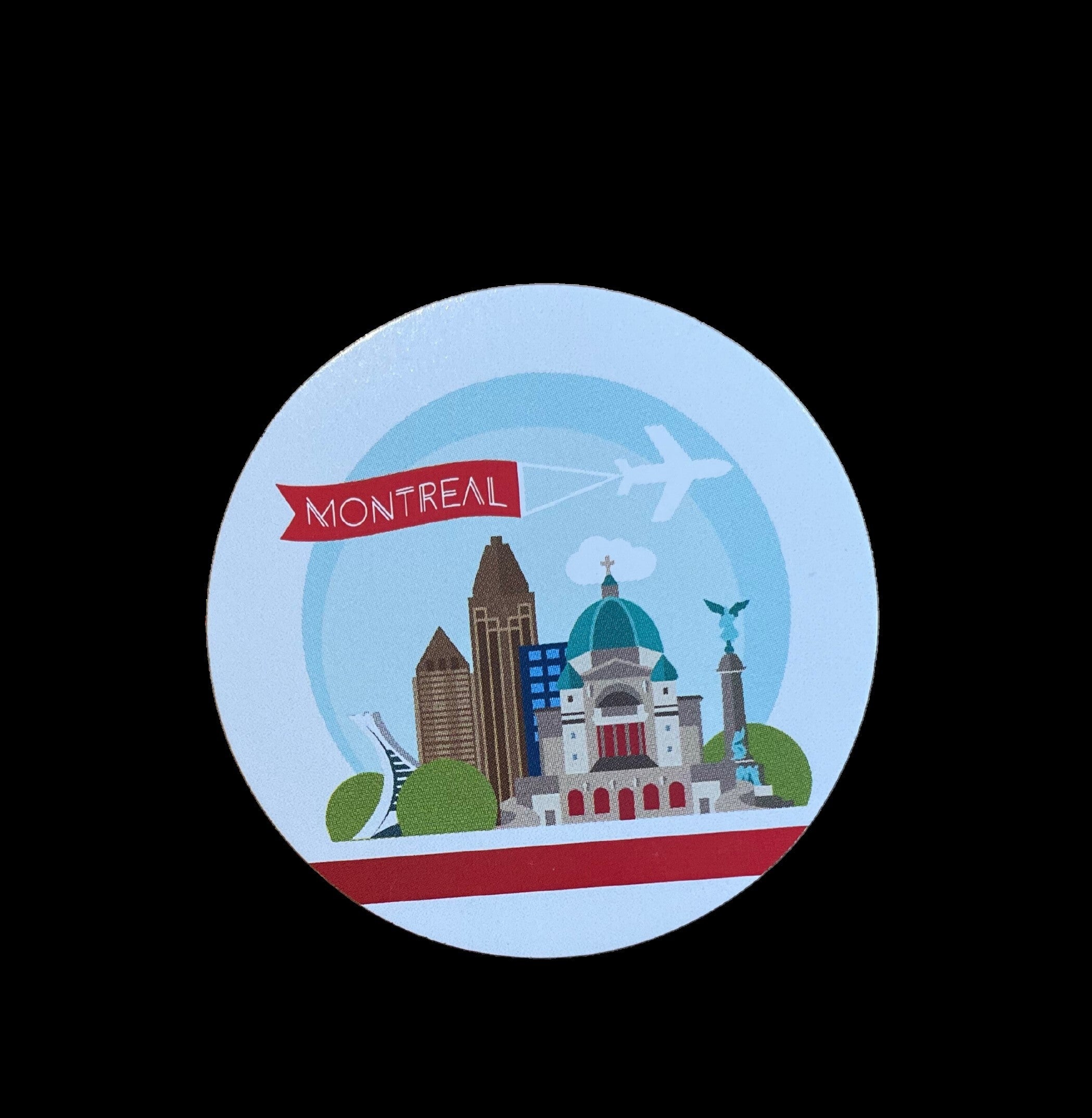 Aimant rond - Montréal architecture
