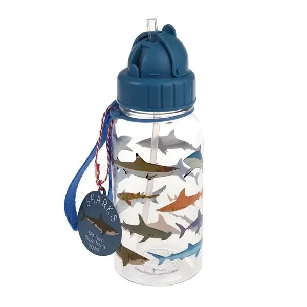 Bouteille en plastique - motif requins