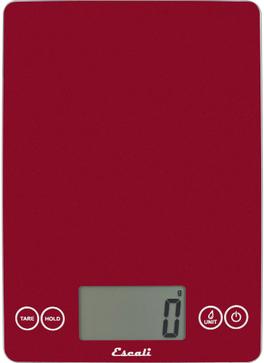 Digital glass scale 15lb - 7kg - Red (Rio Red Rock) - Escali