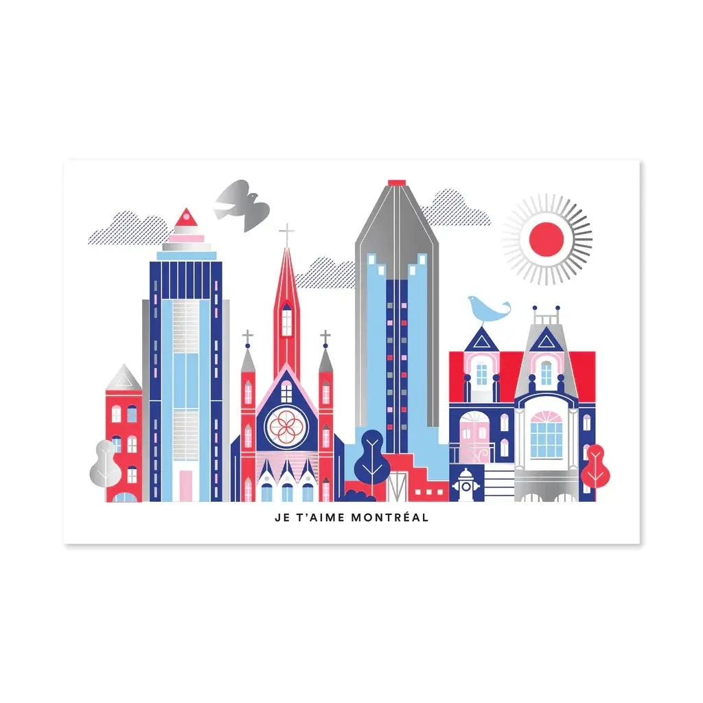 Carte postale - JE T'AIME MONTRÉAL - Delphine Meier