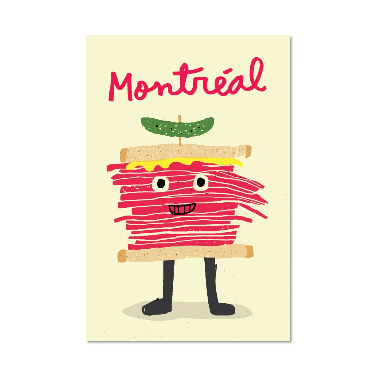 Postcard - Smoked Meat - Francis Léveillée - Paperole
