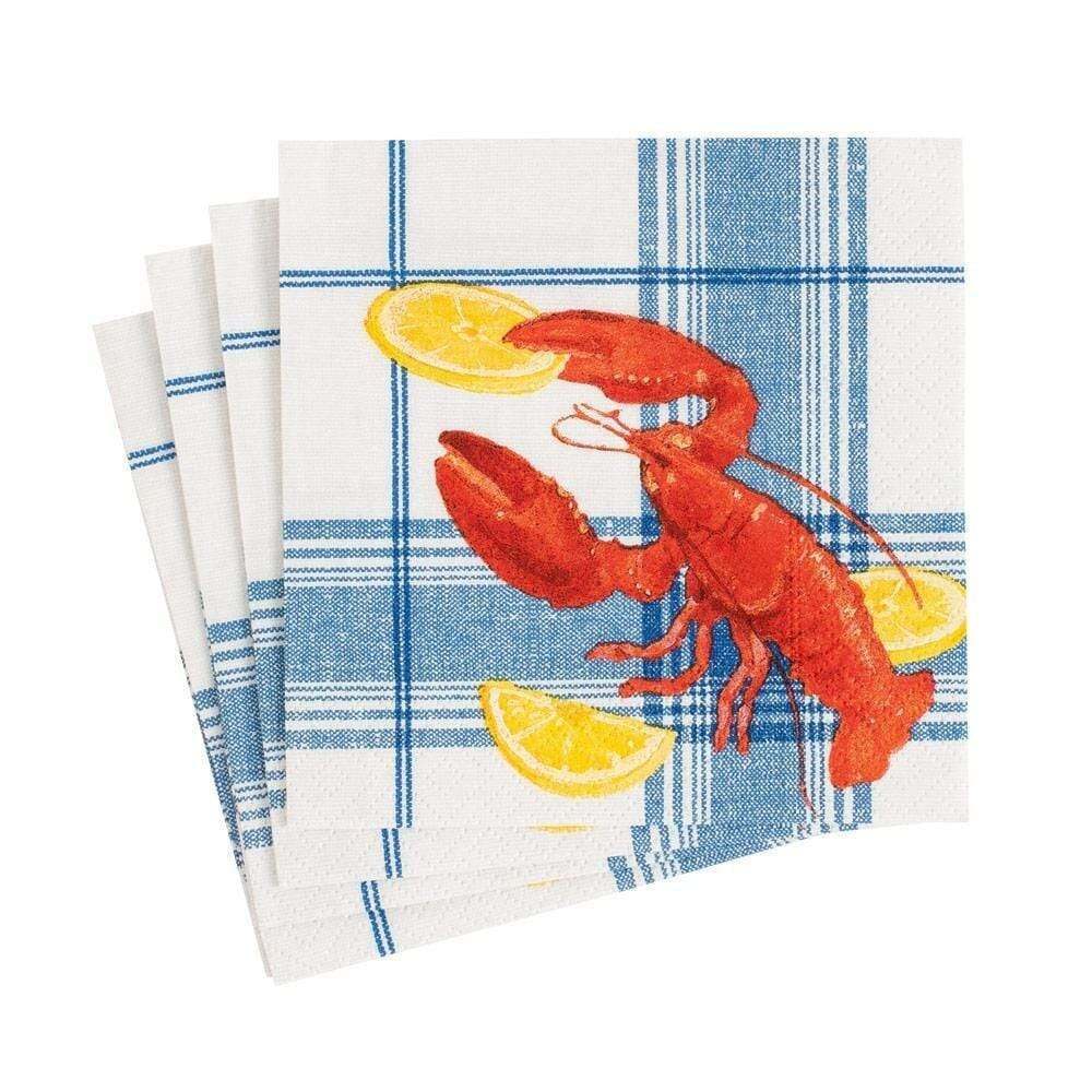 Serviettes 3 plis - motif homard cuisiné - Caspari