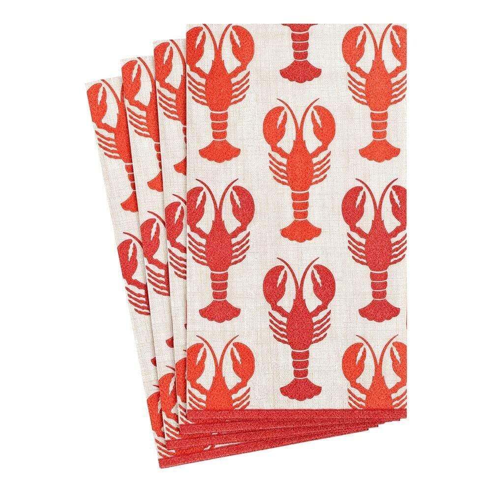 Serviette 3 plis - motif homard - Caspari
