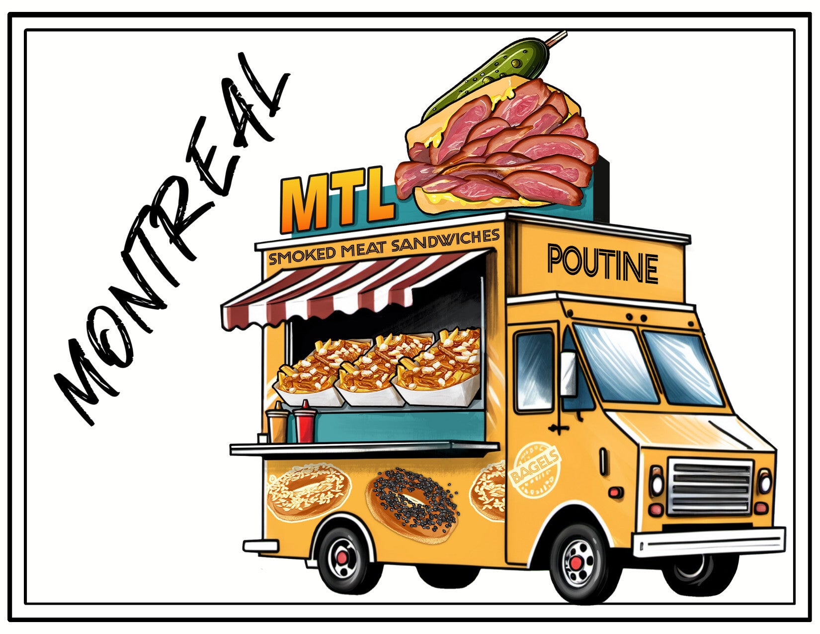 Carte postale MTL Food Truck LB