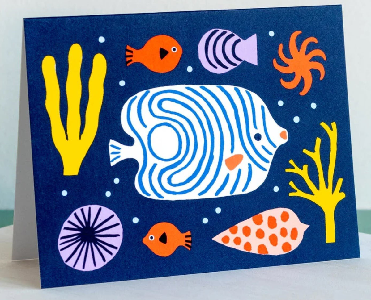 Carte de souhaits - Fond marin - Julie Brouant - Paperole