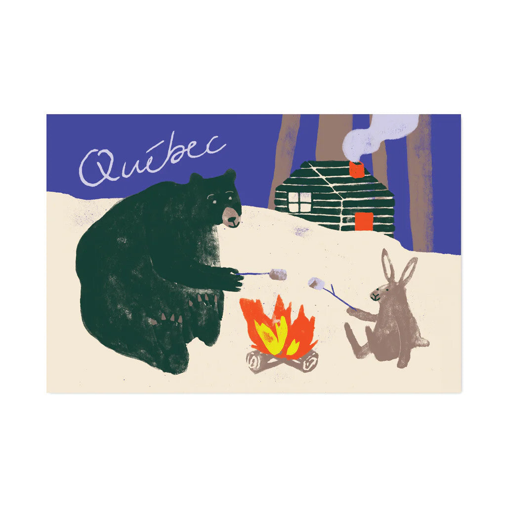 Carte postale - Québec, guimauve - Julia GR