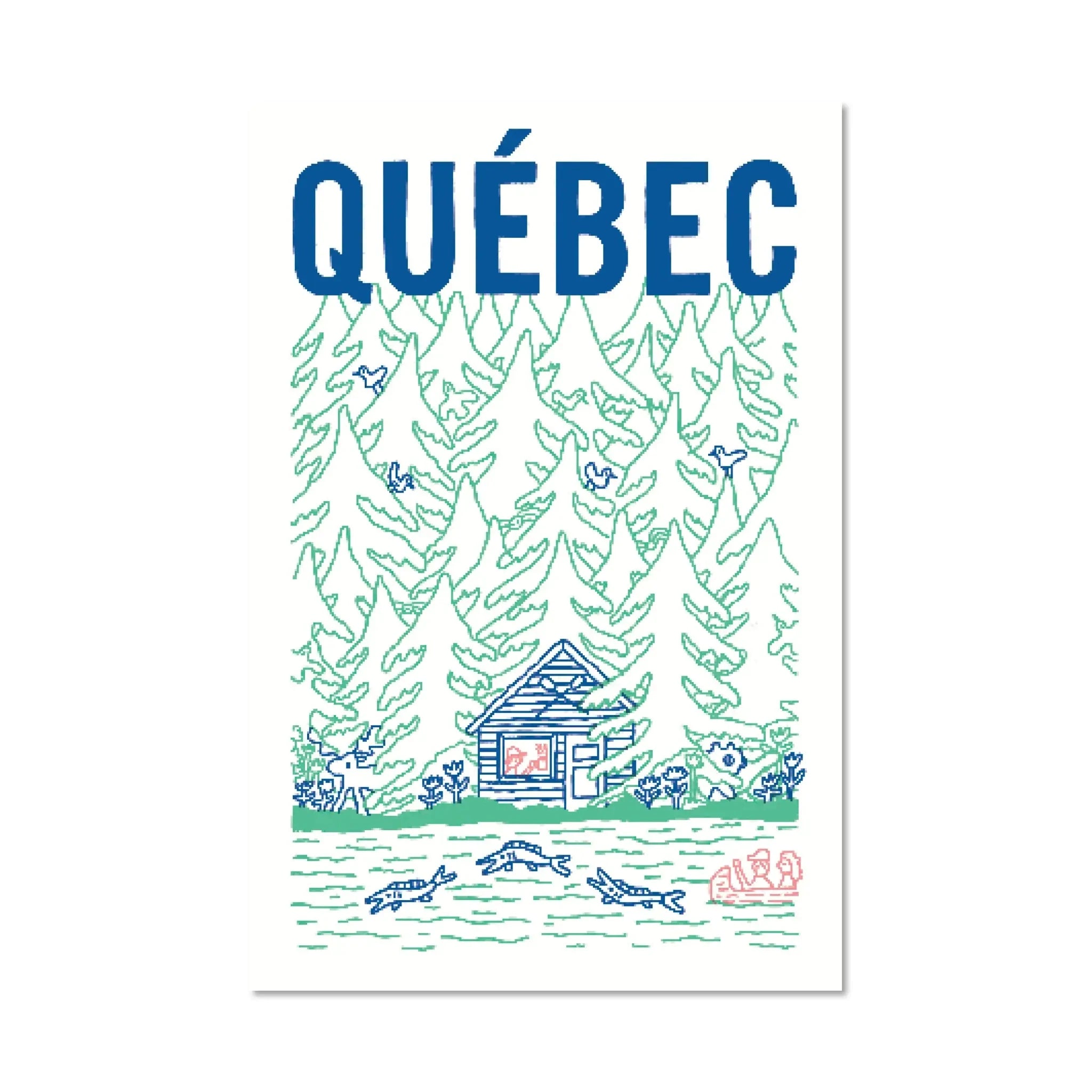Carte postale - Cabane au Québec - Benoit Tardif